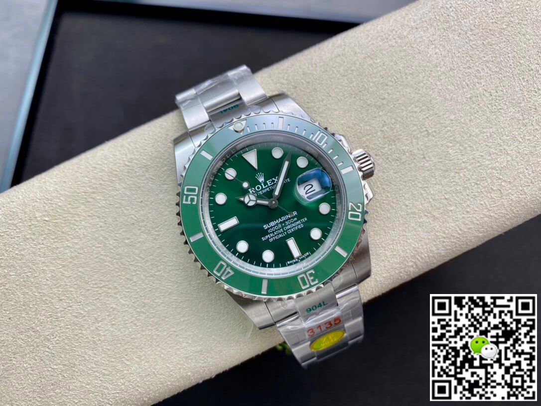R01ex Submariner Replica 116610LV-97200 1:1 Best Edition ZF Factory Green Dial Stainless Steel Strap