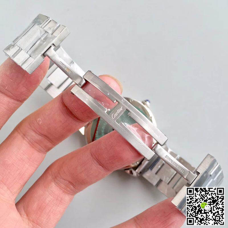 Replica Ronde Solo De Ca*t1er W670101 ZF Factory Men Watches 1:1 Best Edition Swiss ETA9015 White Dial