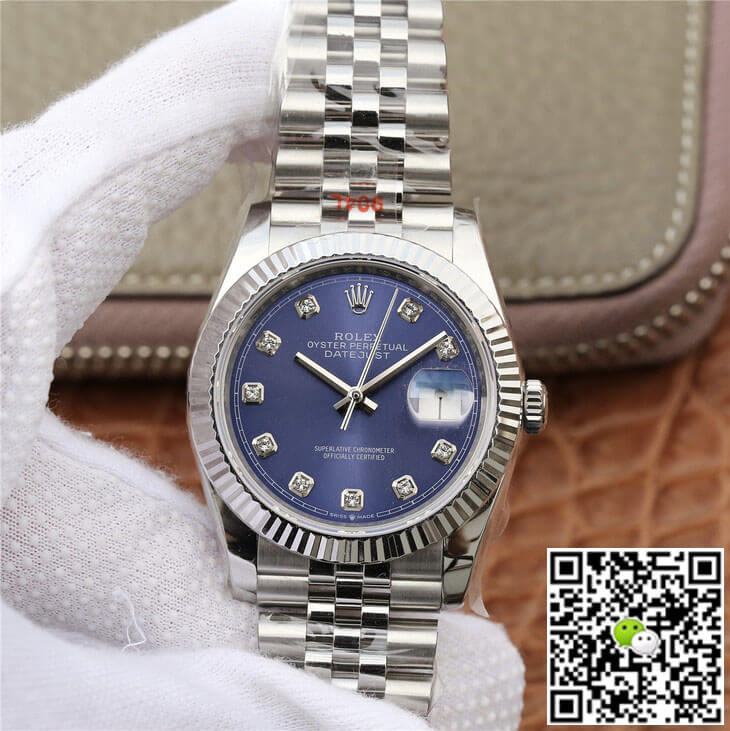 Replica R01ex Datejust M126234-0037 1:1 Best Edition GM Factory D1am0nd-set Blue Dial
