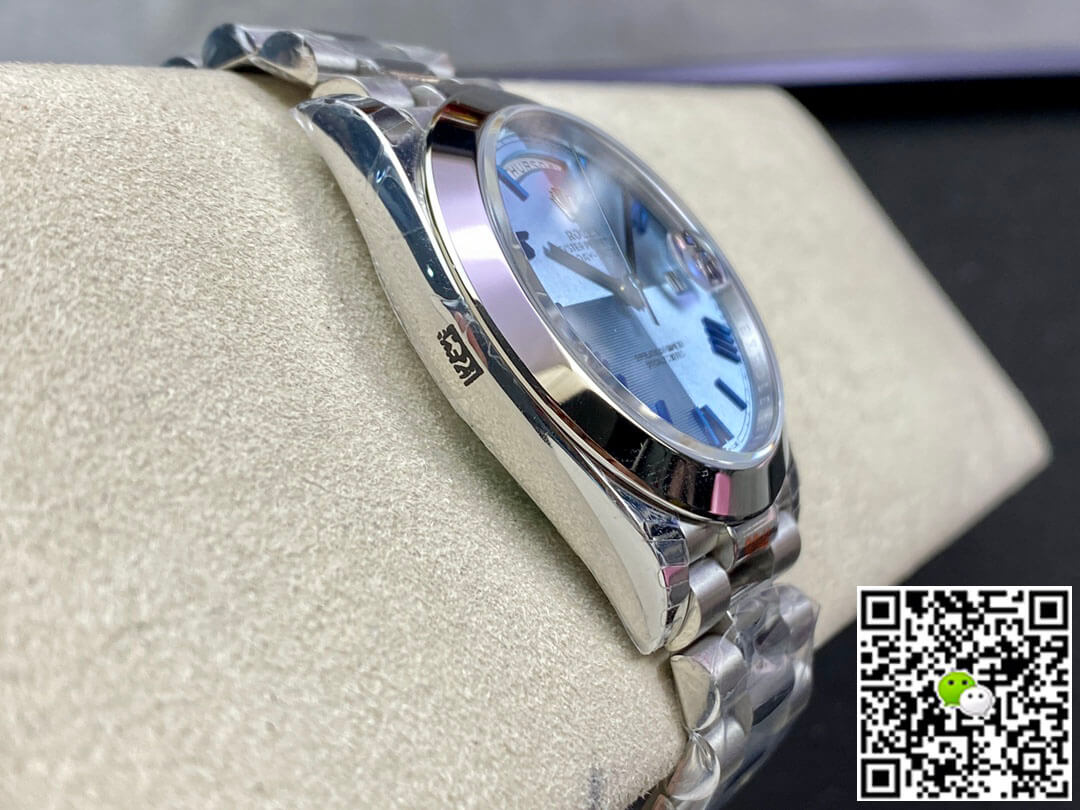 Replica R01ex Day Date M228206-0001 1:1 Best Edition EW Factory Blue Dial