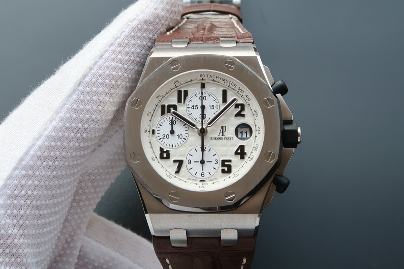 Replica Audemars P1g*et Royal Oak Offshore 26170ST.OO.D091CR.01 1:1 Best Edition JF Factory White Dial