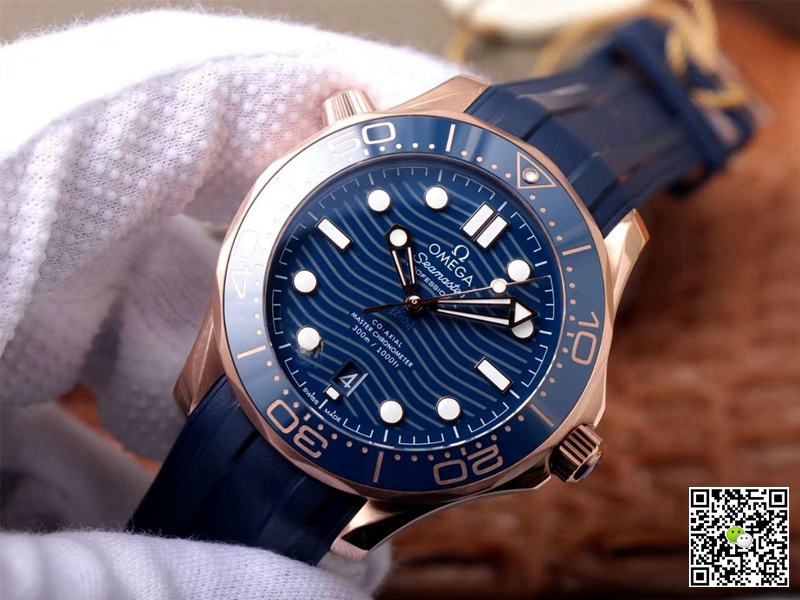 Replica 0me*ga Seamaster 210.62.42.20.03.001 1:1 Best Edition VS Factory Blue Dial Swiss ETA8801