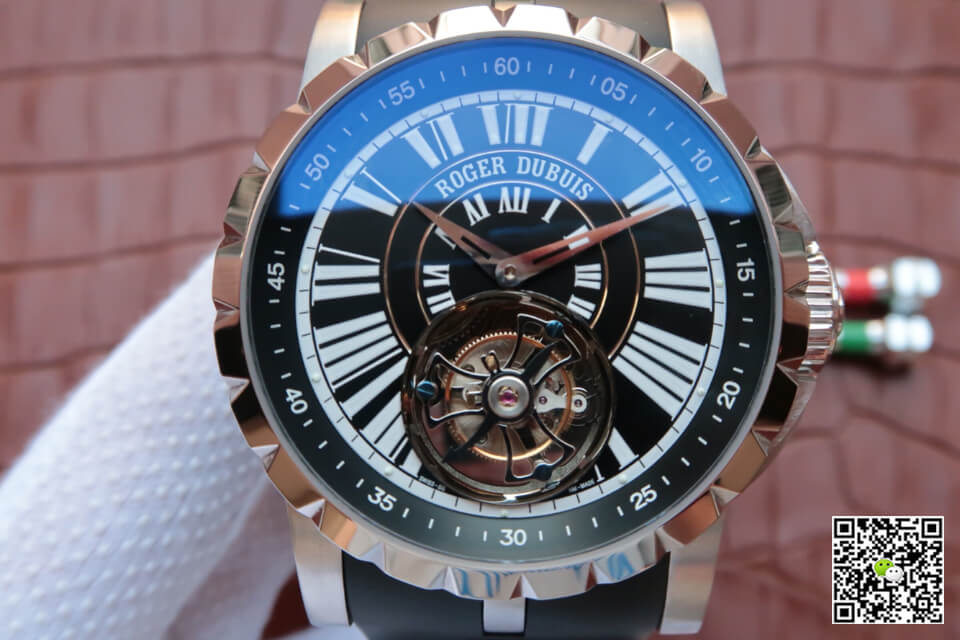 Replica Roger Dubuis Hommage Tourbillon 1:1 Best Edition JB Factory Rose Gold