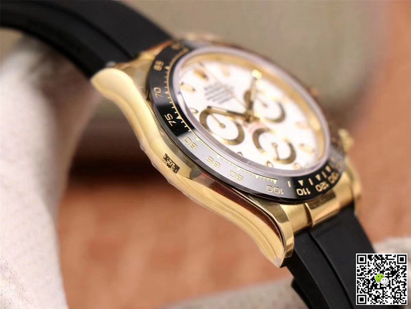 R01ex Daytona Replica M116518LN-0041 1:1 Best Edition Noob Factory White Dial Swiss ETA4130