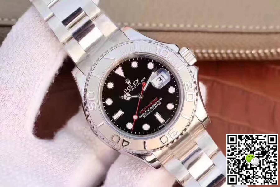 Replica R01ex Yacht-Master 40mm 116622 EW Factory 1:1 Best Edition Swiss ETA3135 Black Dial
