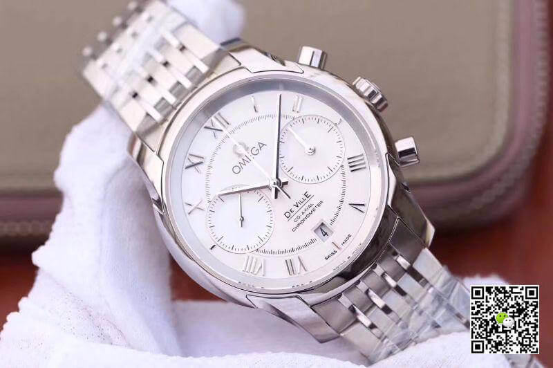 Replica 0me*ga De Ville Chronograph 42MM 431.10.42.51.02.001 OM Factory 1:1 Best Edition Swiss ETA9300 Stainless Steel Bracelet