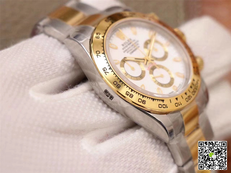 R01ex Daytona Replica Cosmograph M116503-0001 1:1 Best Edition Noob Factory White Dial Swiss ETA4130