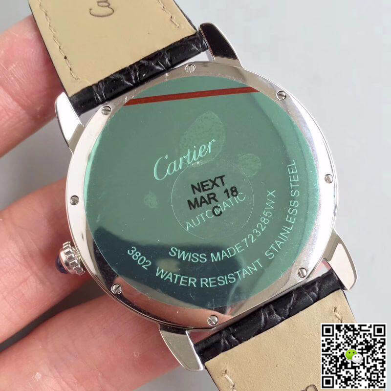 Replica Ronde Solo De Ca*t1er W6701010 ZF Factory Men Watches 1:1 Best Edition Swiss ETA9015 White Dial