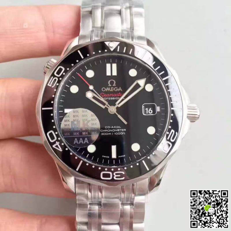 Replica 0me*ga Seamaster Diver 300M 212.30.41.20.01.003 MKS Factory 1:1 Best Edition Swiss ETA2824 black dial