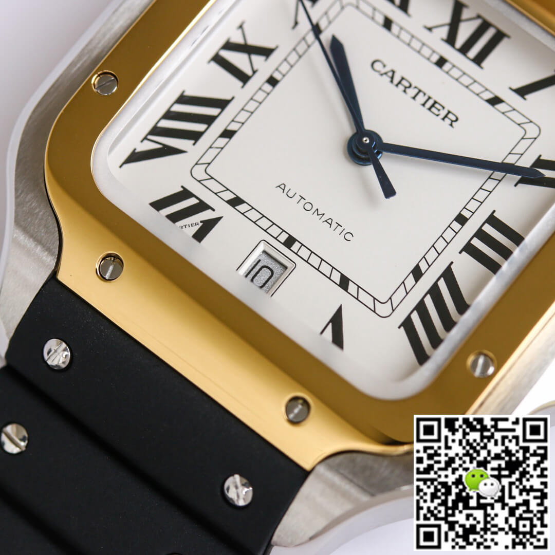 Replica Ca*t1er Santos W2SA0009 1:1 Best Edition GF Factory V2 White Dial