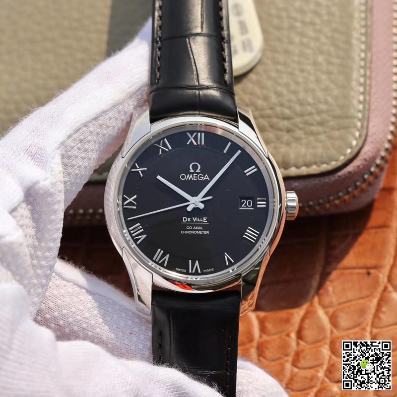 Replica 0me*ga De Ville 431.13.41.21.01.001 1:1 Best Edition VS Factory Black Dial Swiss ETA8500