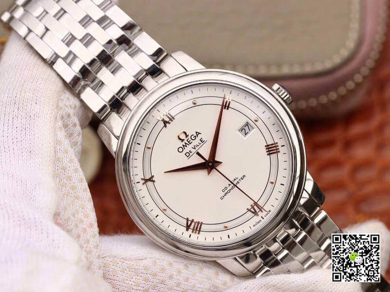 Replica 0me*ga De Ville Prestige 424.10.40.20.02.002 MKS Factory 1:1 Best Edition Swiss ETA9015 Silver Dial