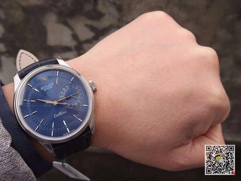 Replica R01ex Celini 50515 MKS Factory Mechanical Watches 1:1 Best Edition Swiss ETA2836 Black Leather Strap