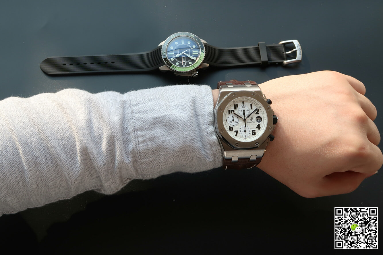 Replica Audemars P1g*et Royal Oak Offshore 26170ST.OO.D091CR.01 1:1 Best Edition JF Factory White Dial