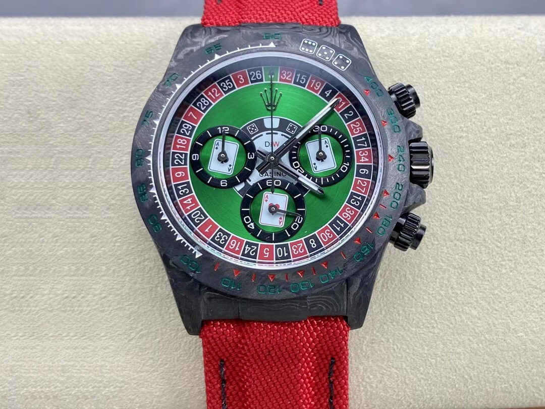 Replica R01ex Daytona Cosmograph Carbon Fiber Diw Custom Version 1:1 Best Edition Noob Factory Green Dial
