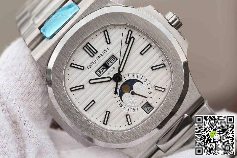 Replica Pat*k Phi1i*pe Nautilus 5726/1A-010 KM Factory 1:1 Best Edition Swiss ETA324 White Textured Dial