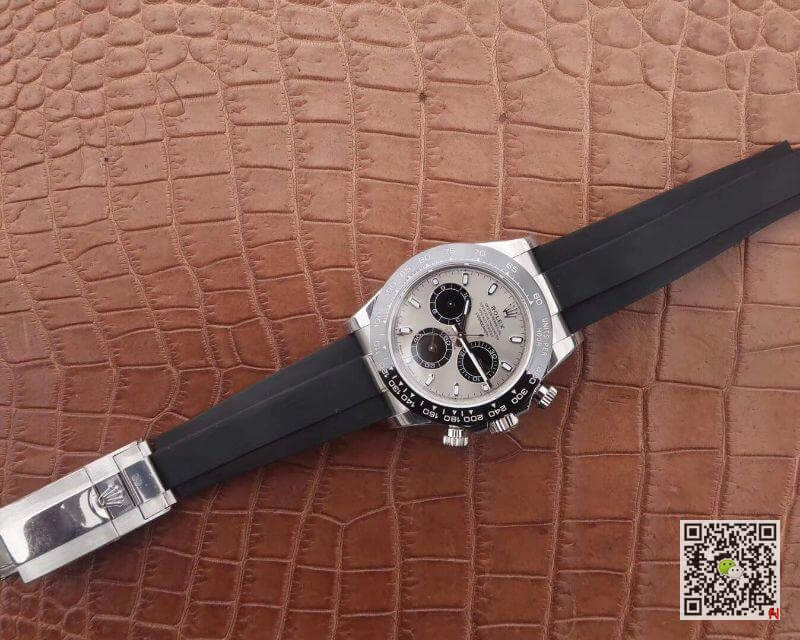 R01ex Daytona Replica Cosmograph 116519LN Noob Factory 1:1 Best Edition Swiss ETA4130 Grey Dial