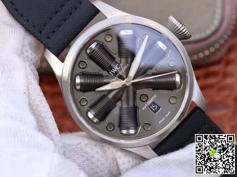 Replica IWC Big Pilot Top Gun Men Watches 1:1 Best Edition Swiss ETA A23J Special What-if Concept Fuse Dial