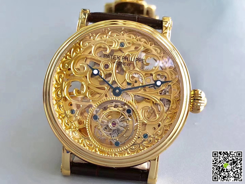 Pat*k Phi1i*pe Replica Tourbillon P83000 1:1 Best Edition Yellow Gold Swiss Tourbillon