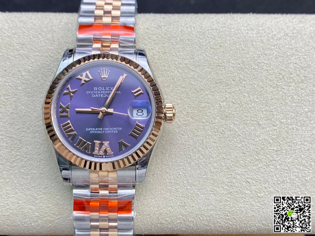 Replica R01ex Datejust M278271-0020 1:1 Best Edition TW Factory Eggplant Purple Dial