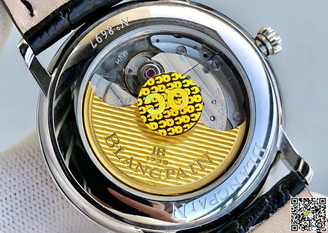 Replica Blancpain Villeret 6551-1127-55B 1:1 Best Edition ZF Factory Black Dial