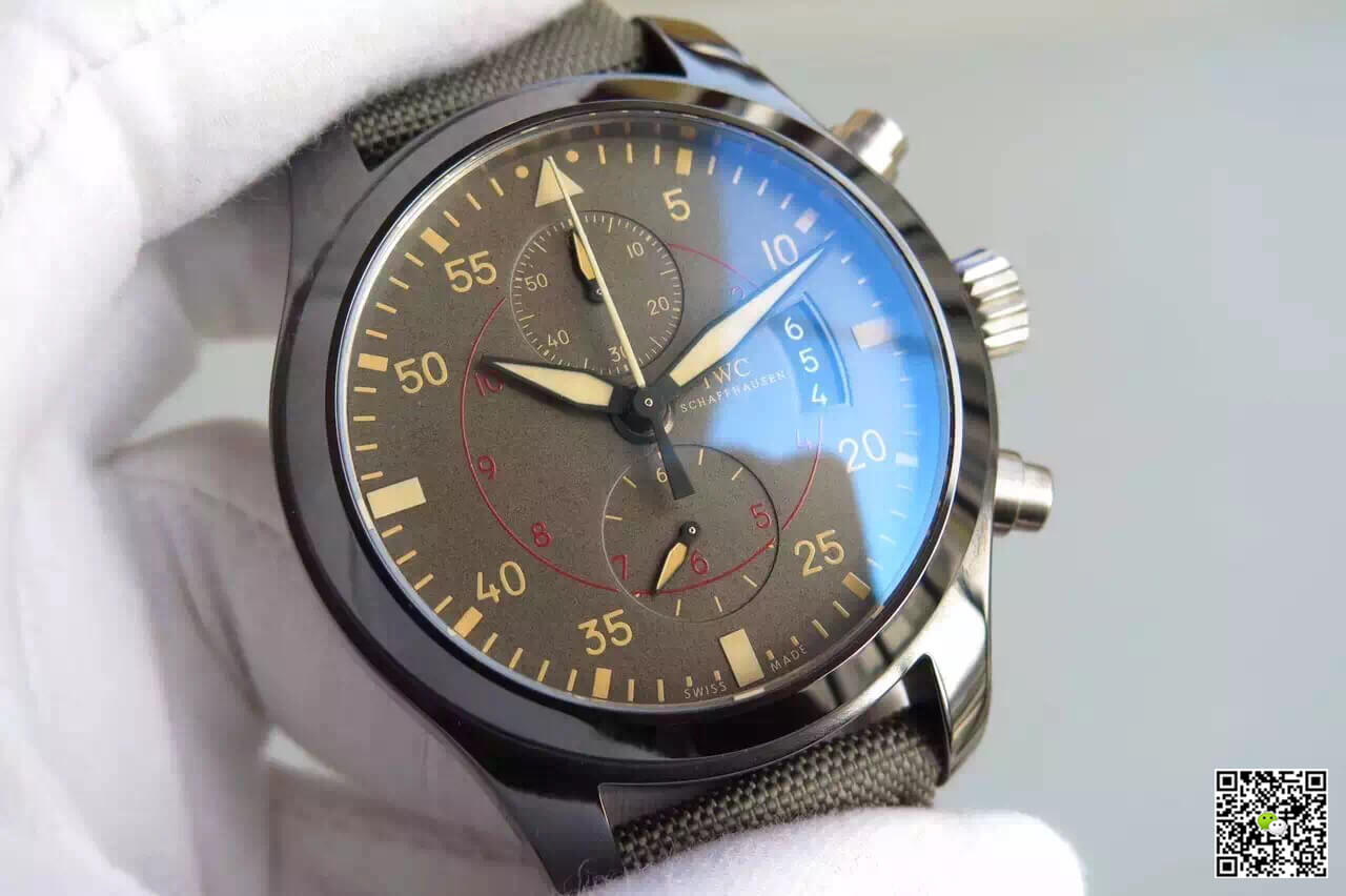 Replica IWC Pilot IW388002 1:1 Best Edition V6 Factory Ceramics Charcoal Gray Dial