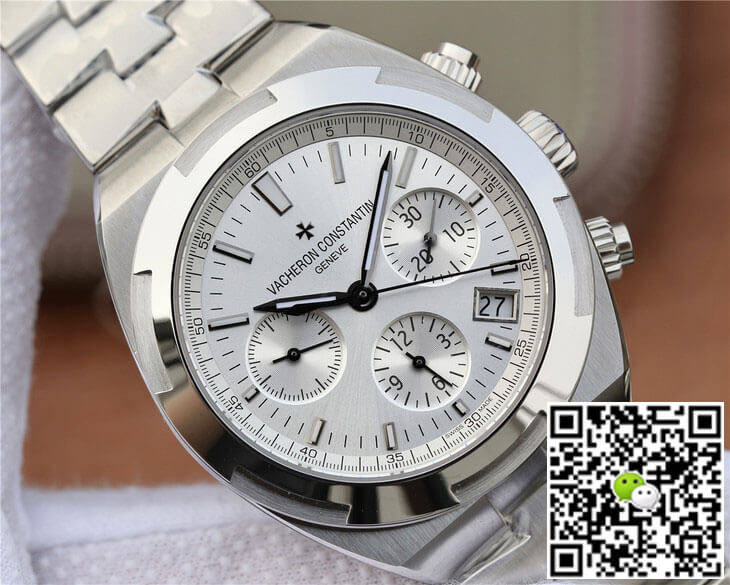 Replica Vacheron C0nstan1n Overseas 5500V/110A-B075 1:1 Best Edition 8F Factory Silvery White Dial