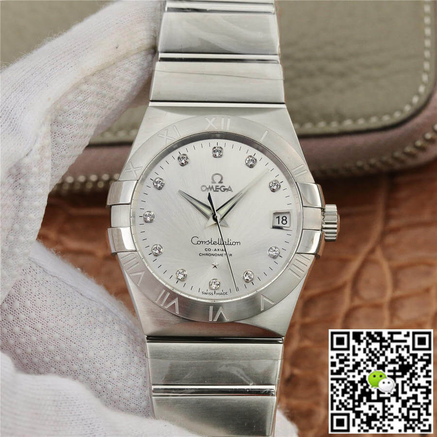 Replica 0me*ga Constellation 123.10.38.21.52.001 1:1 Best Edition VS Factory D1am0nd-set Dial