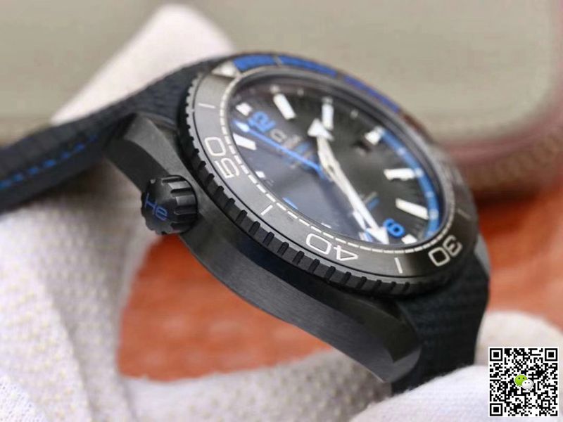 Replica 0me*ga Seamaster 215.92.46.22.01.002 1:1 Best Edition VS Factory Black Ceramic Swiss ETA8906