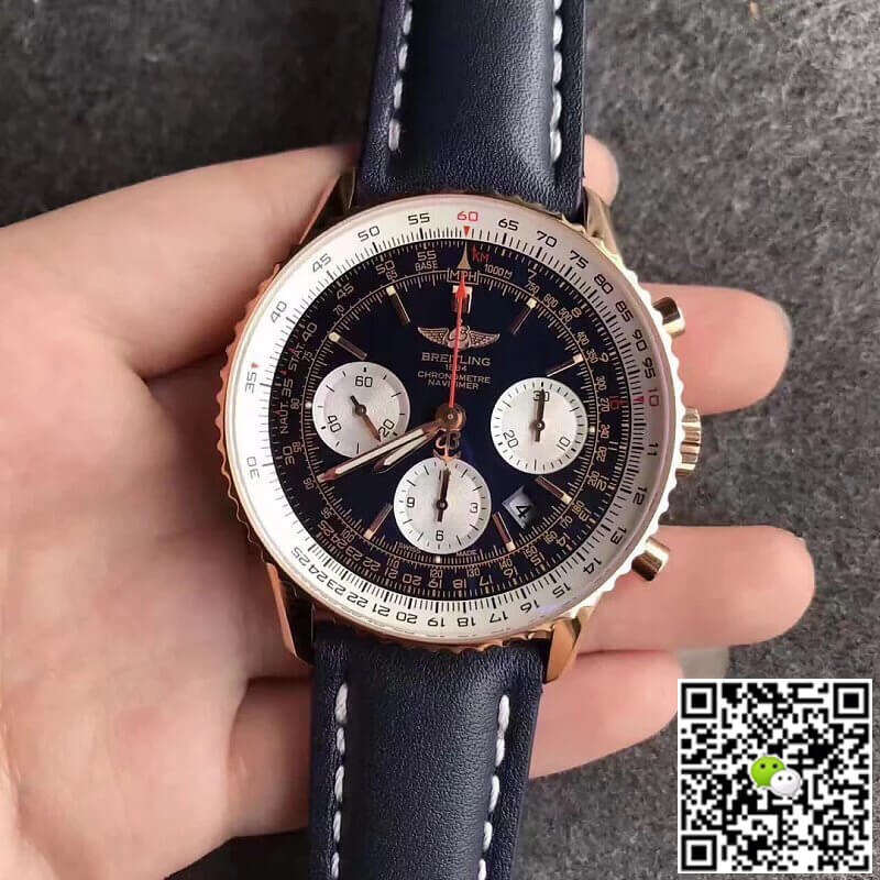 Replica Breitling Navitimer 01 RB012012 1:1 Best Edition  JF Factory Blue Strap