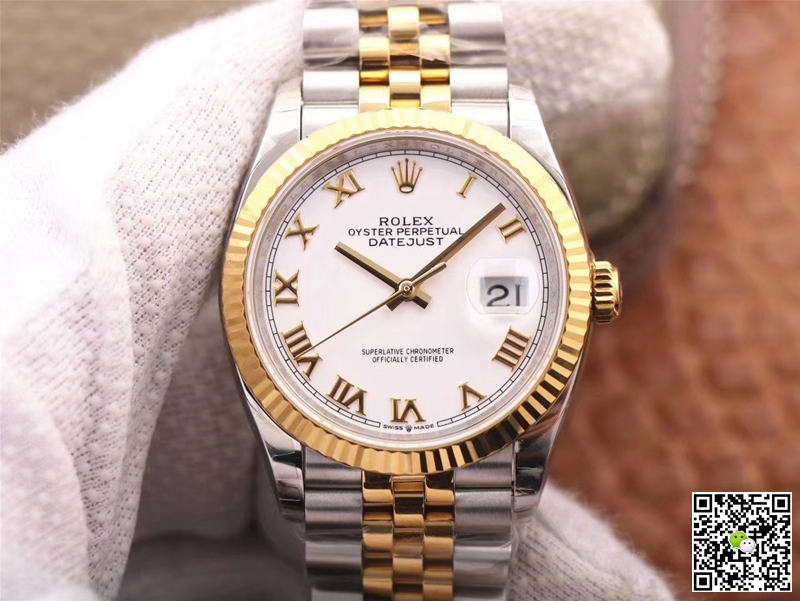 Replica R01ex Datejust M126233-0029 1:1 Best Edition White Dial