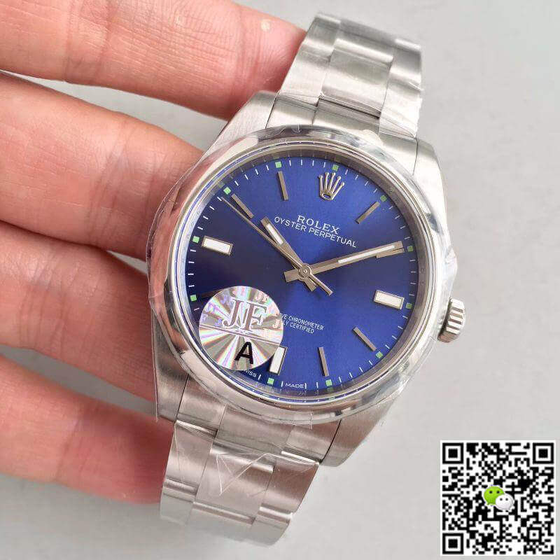 Replica R01ex Oyster Perpetual 39mm 114300 JF Factory 1:1 Best Edition Swiss ETA3132 Blue Dial