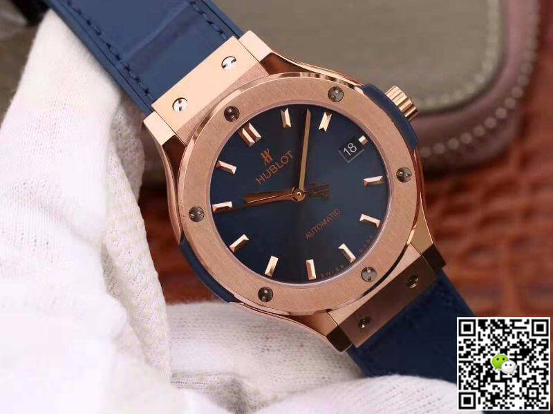 Hublot Replica Classic Fusion 511.OX.7180.LR JJ Factory Men Watches 1:1 Best Edition Swiss ETA2892 Blue Dial
