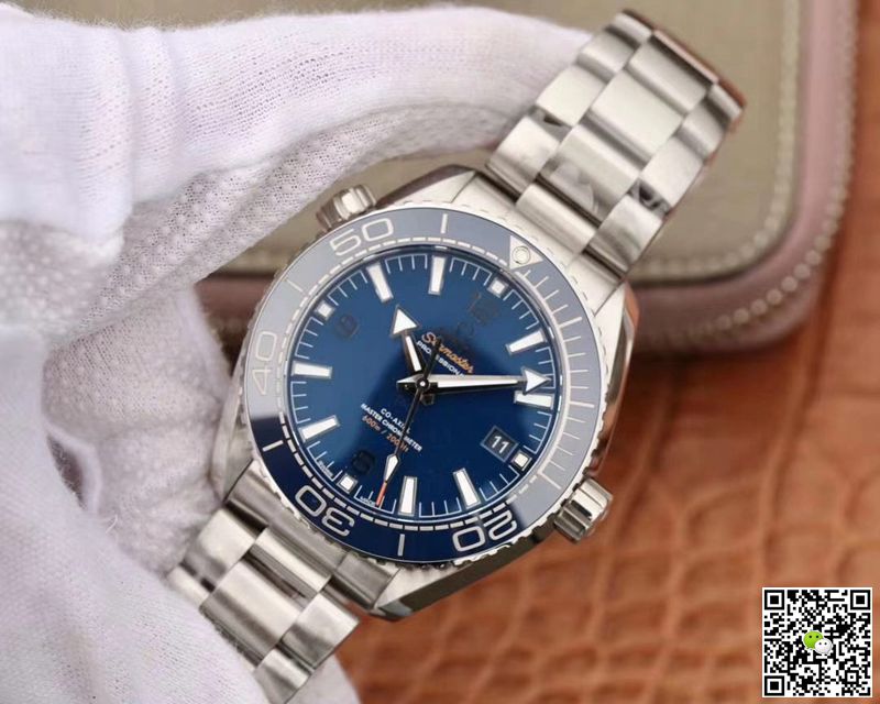 Replica 0me*ga Seamaster 215.30.44.21.03.001 1:1 Best Edition VS Factory Blue Ceramic Dial Swiss 8900