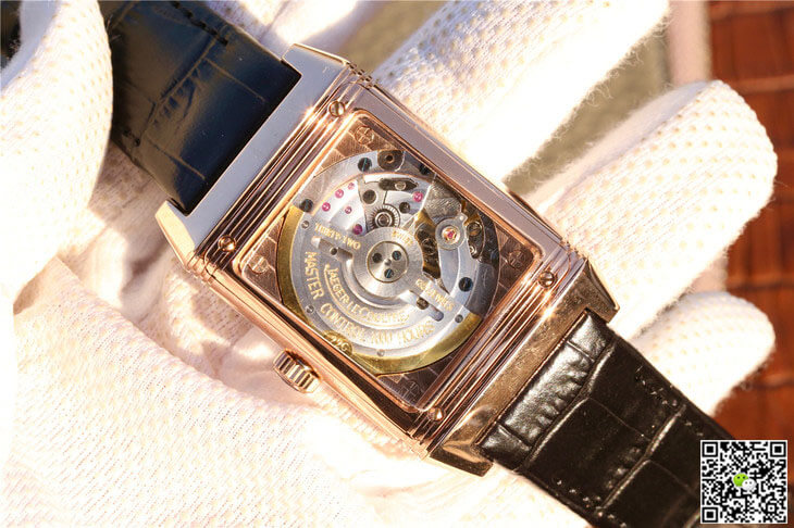 Jaeger Lecoultre Replica Reverso Q3732470 1:1 Best Edition Rose Gold Black Dial