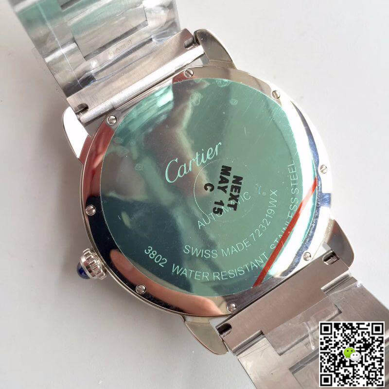 Replica Ronde Solo De Ca*t1er W670101 ZF Factory Men Watches 1:1 Best Edition Swiss ETA9015 White Dial