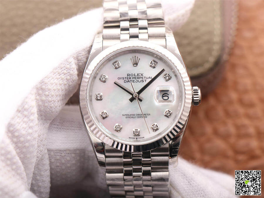 Replica R01ex Datejust M126234-0019 1:1 Best Edition EW Factory Mother-Of-Pearl Dial