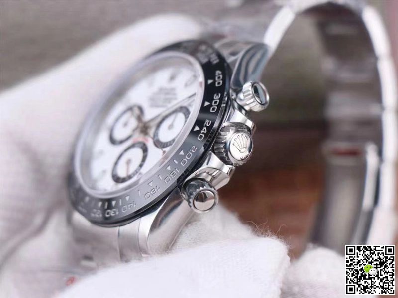Replica R01ex Cosmograph Daytona M116500LN-0001 1:1 Best Edition Noob Factory White Dial Swiss ETA4130