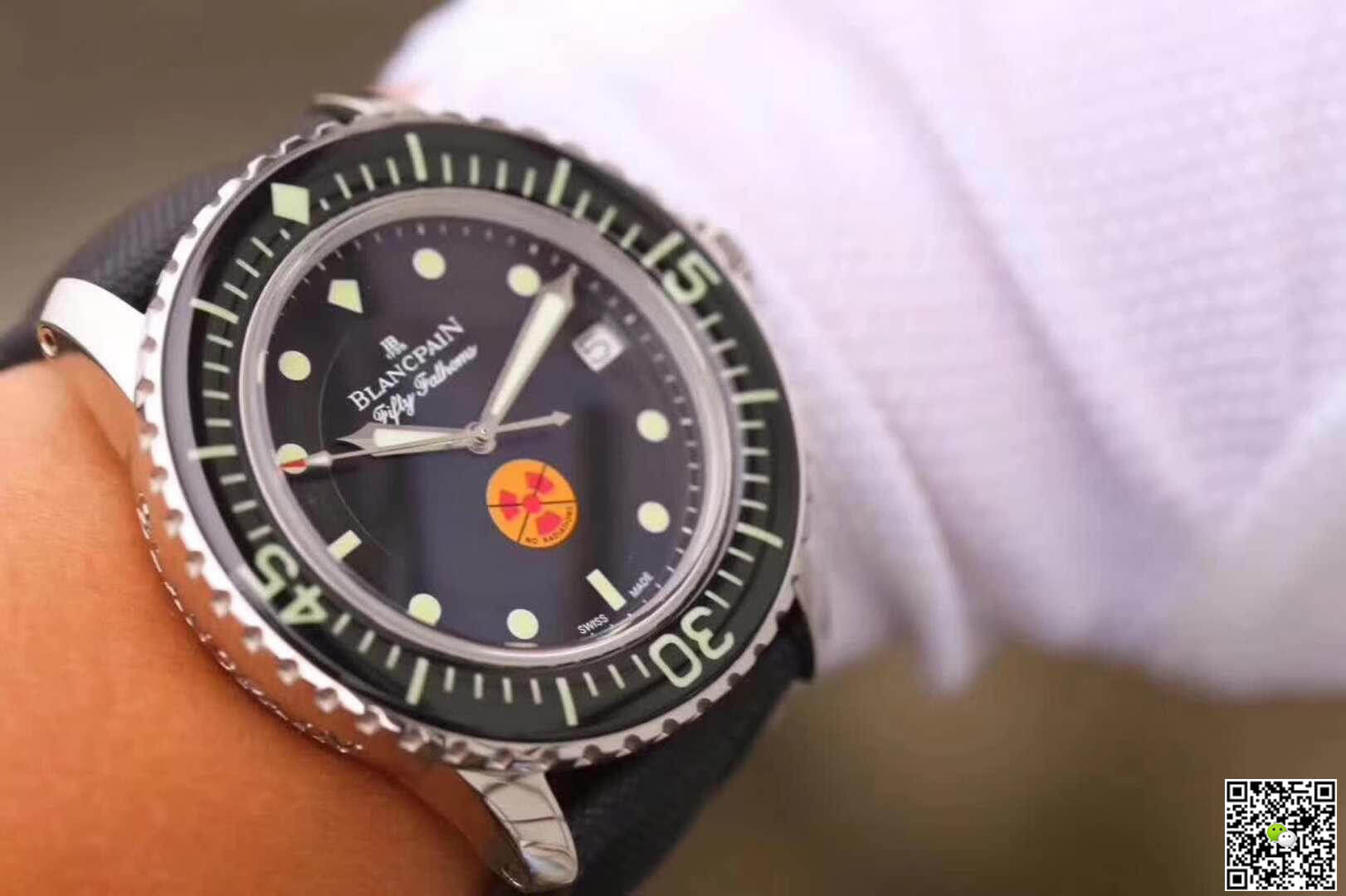 Replica Blancpain Fifty Fathoms 5015B-1130-52 ZF Factory 1:1 Best Edition Swiss ETA2836-2 S*perlumed Correct Textured Black Dial