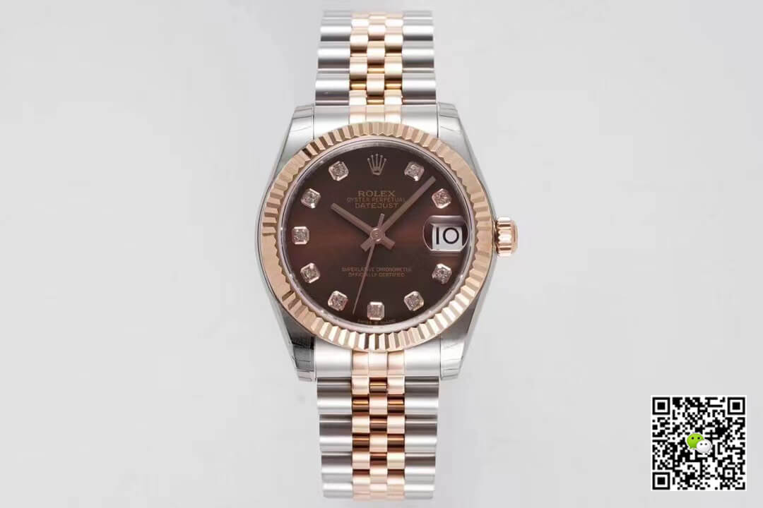 Replica R01ex Datejust m278271-0028 1:1 Best Edition Brown Dial