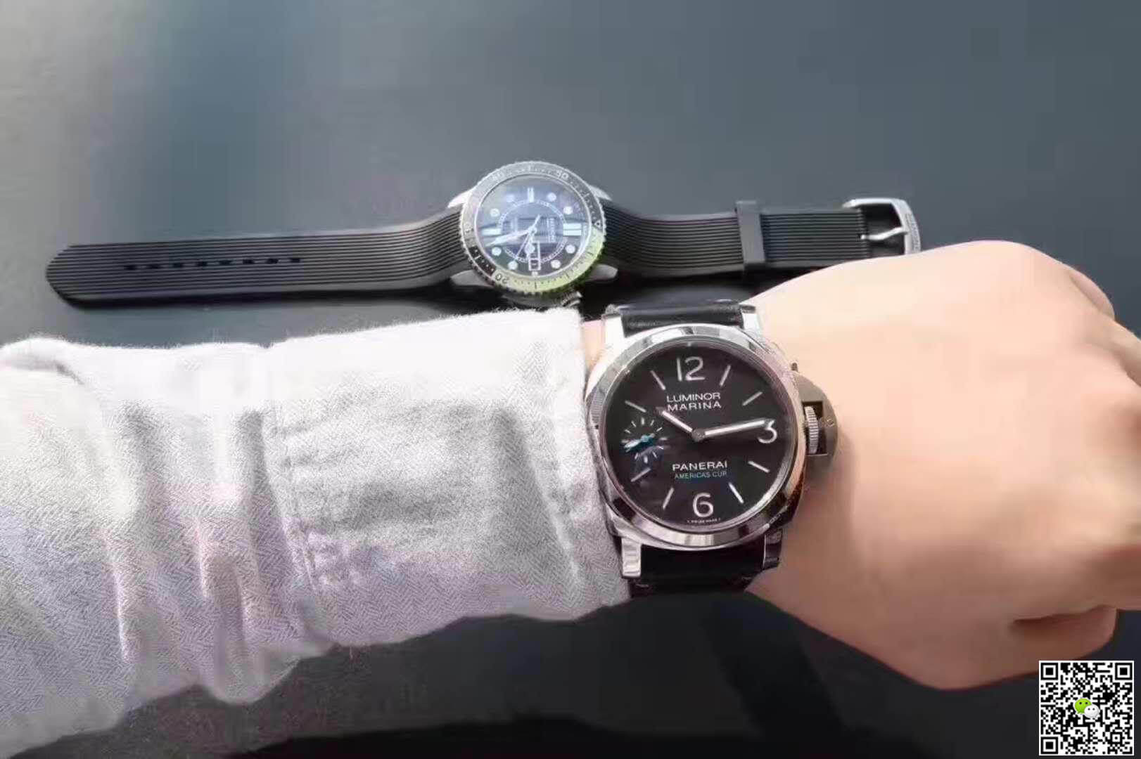 Pa*e*a1 Replica Luminor 1950 PAM727 ZF Factory 1:1 Best Edition Swiss ETA P9010 S*perlumed Dial and Hands