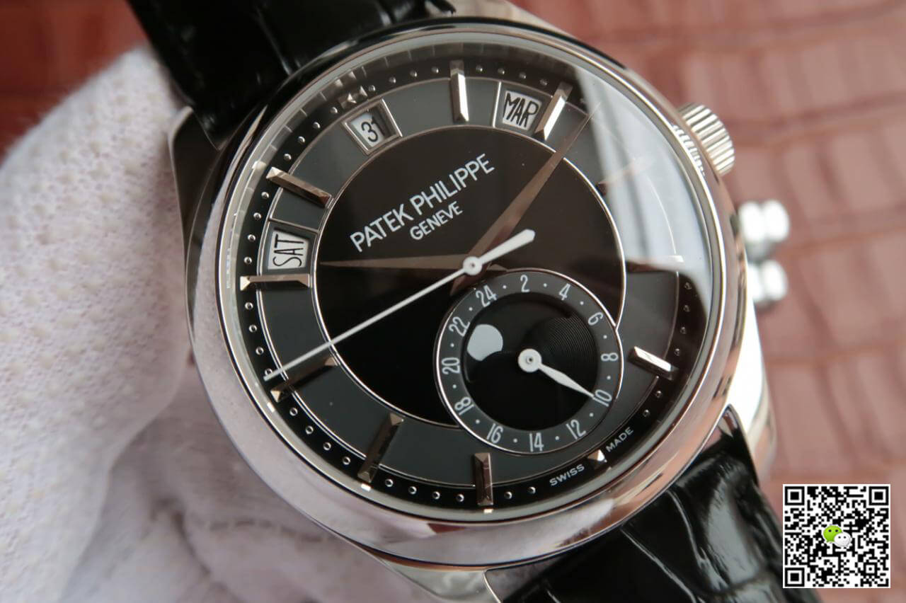 Replica Pat*k Phi1i*pe Grand Complications 5205R-001 1:1 Best Edition KM Factory Cowhide Strap