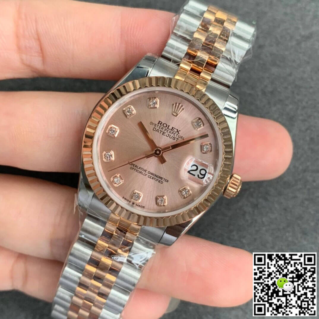 Replica R01ex Datejust M278271-0024 1:1 Best Edition GS Factory Rose Gold Dial