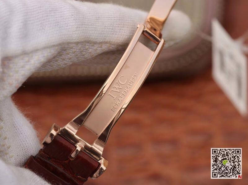 Replica IWC Portofino IW356504 TW Facroty 1:1 Best Edition Swiss ETA30110 18K Rose Gold Black dial