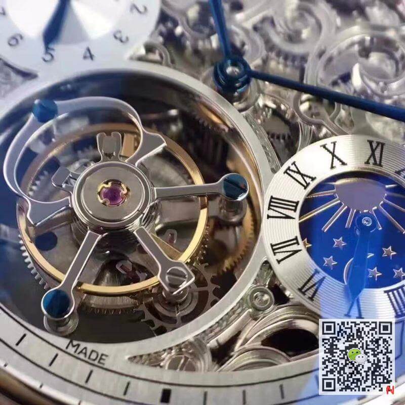 Replica Ballon Bleu De Ca*t1er Tourbillon 1:1 Best Edition Swiss Tourbillon D1am0nds bezel Black Leather Strap