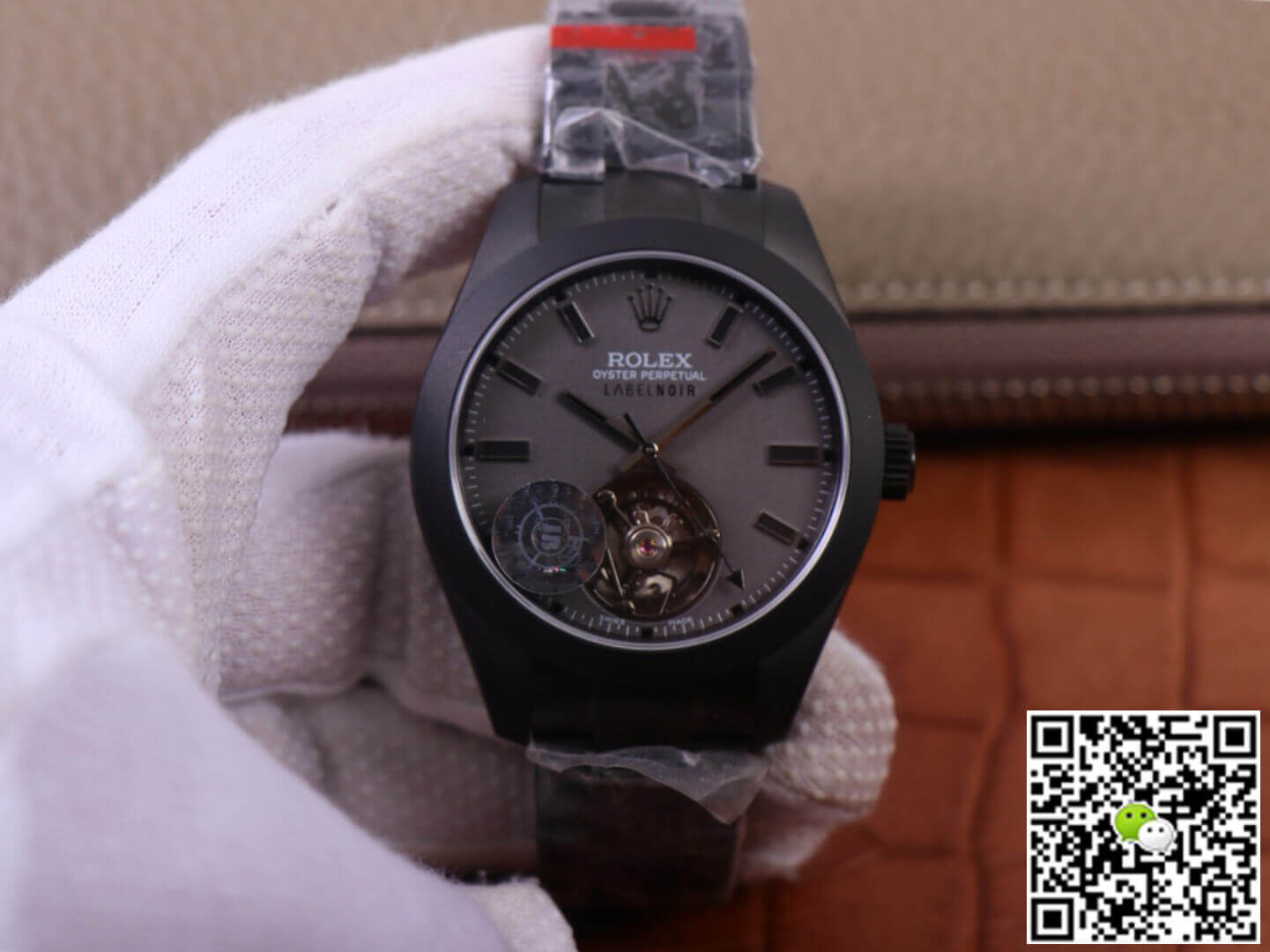 Replica R01ex Milgauss 116400 Tourbillon 1:1 Best Edition JB Factory Black PVD Case Swiss ETA3131