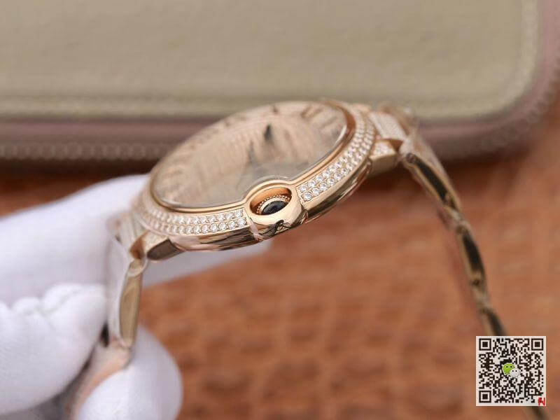 Replica Ballon Bleu De Ca*t1er W69006Z2 42mm TW Factory 1:1 Best Edition Full D1am0nd Rosegold Swiss ETA 2824