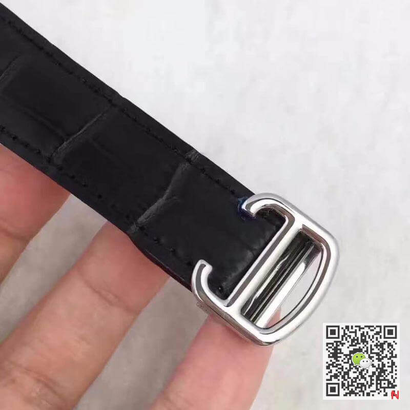 Replica Ballon Bleu De Ca*t1er Tourbillon 1:1 Best Edition Swiss Tourbillon D1am0nds bezel Black Leather Strap