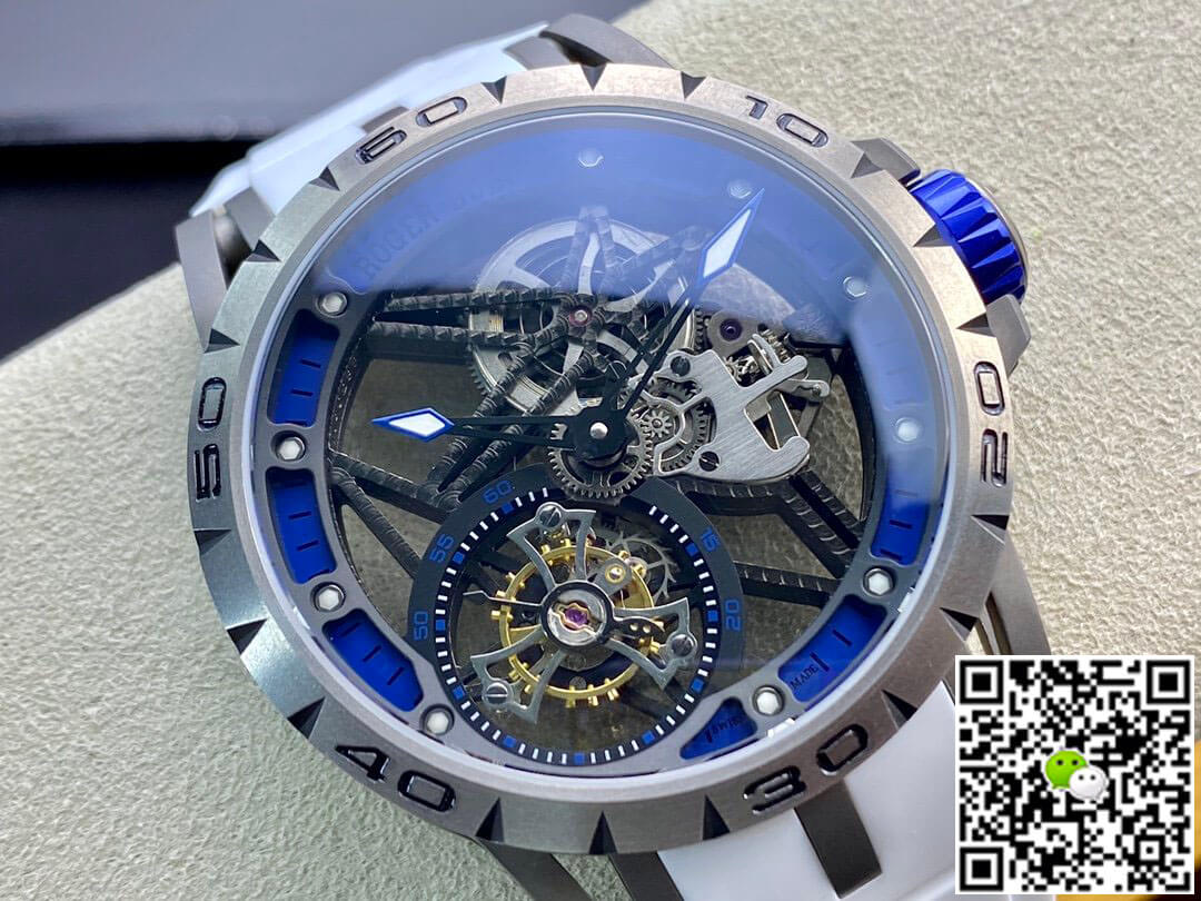 Replica Roger Dubuis Excalibur RDDBEX0479 1:1 Best Edition BBR Factory Tourbillon Rubber Strap