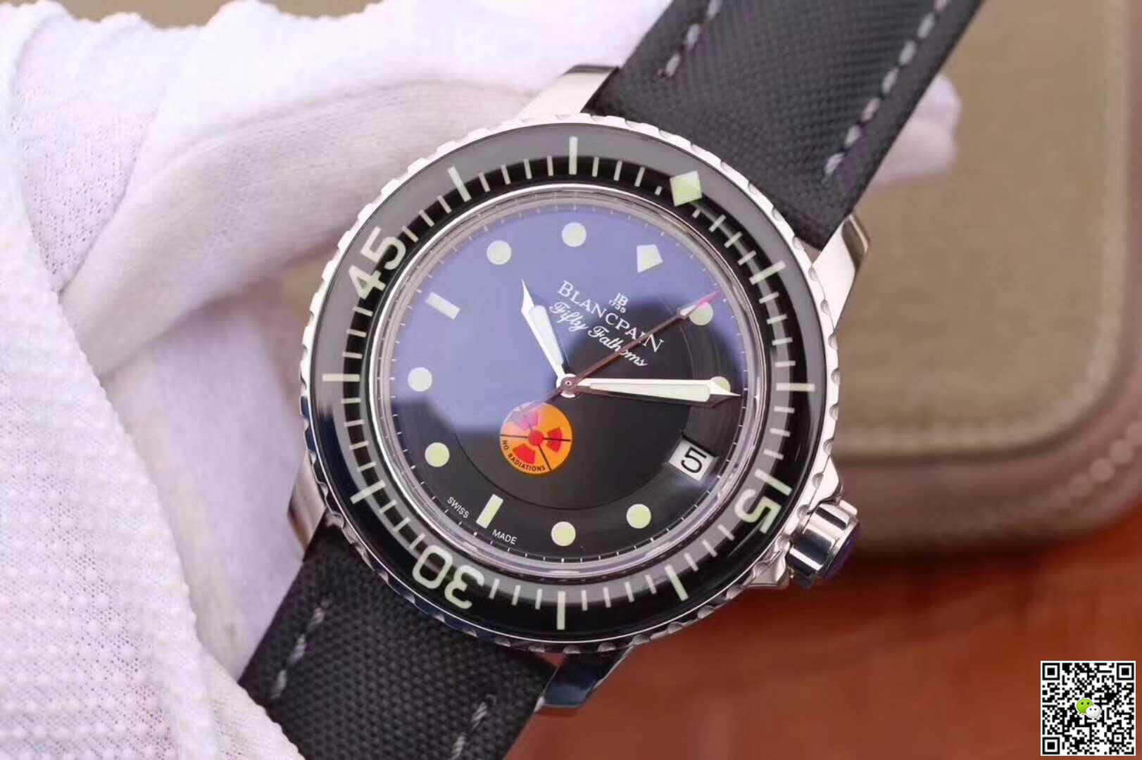 Replica Blancpain Fifty Fathoms 5015B-1130-52 ZF Factory 1:1 Best Edition Swiss ETA2836-2 S*perlumed Correct Textured Black Dial